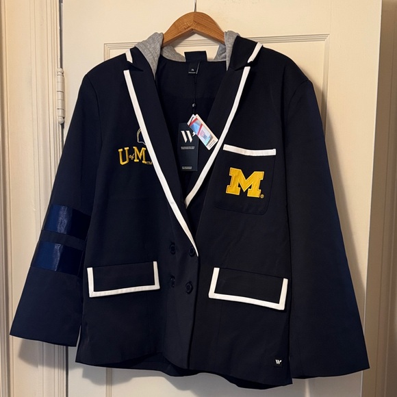 Anthropologie Jackets & Blazers - W Collective University of Michigan Football Anthropologie Blazer NWT XL